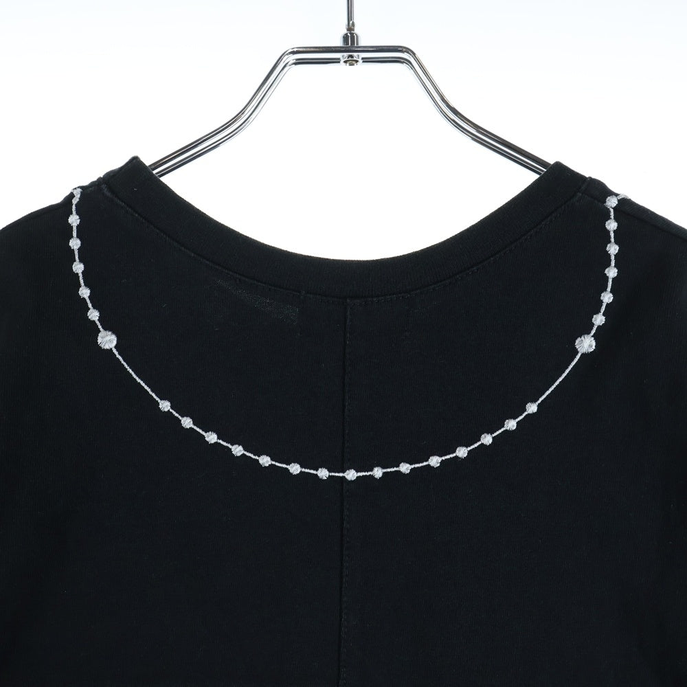 LAST NEST(ラスト ネスト) ネッククロス刺繍半袖カットソー