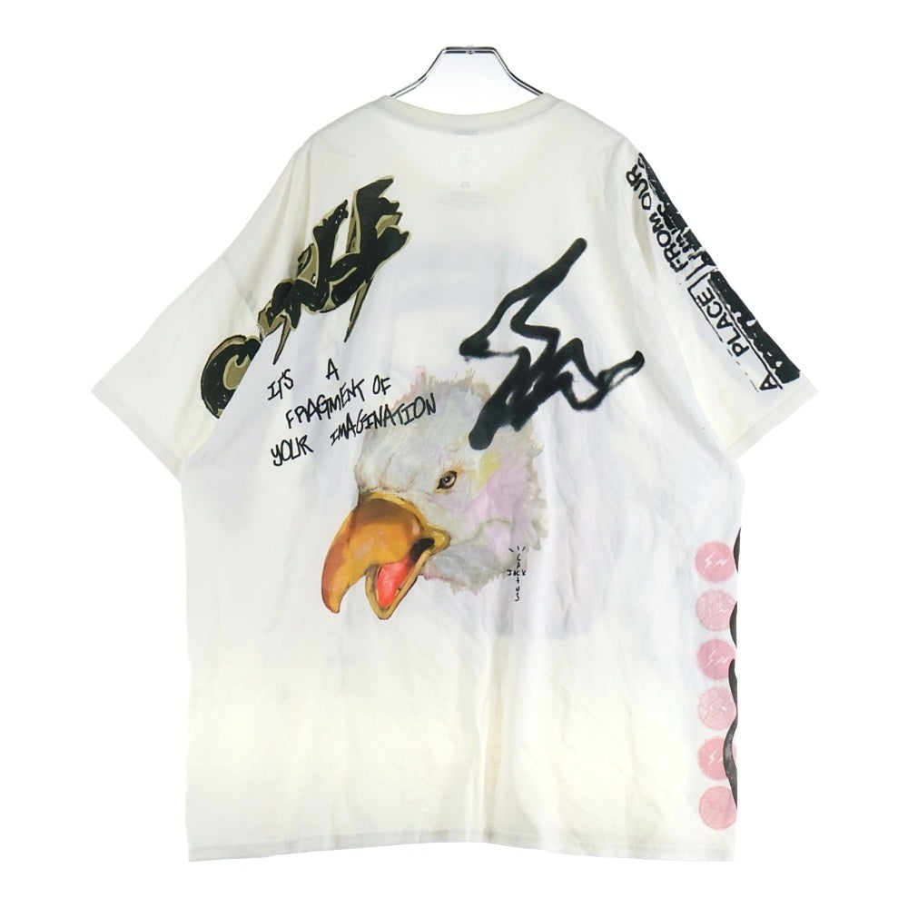 Cactus Jack(カクタスジャック) × FRAGMENT SUNRISE TEE TRAVIS SCOTT WHITE トラヴィス スコット サンライズ 両面プリント Tシャツ