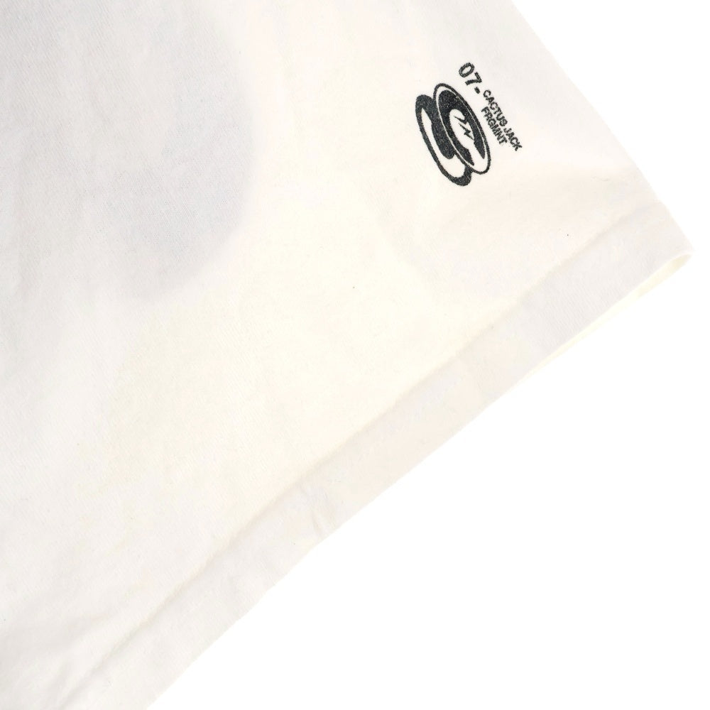 Cactus Jack(カクタスジャック) × FRAGMENT SUNRISE TEE TRAVIS SCOTT WHITE トラヴィス スコット サンライズ 両面プリント Tシャツ
