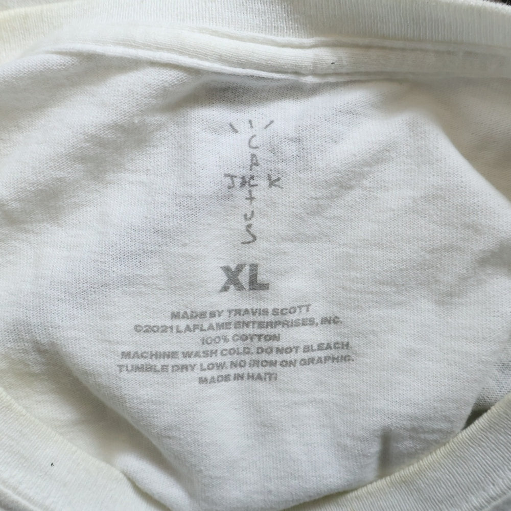 Cactus Jack(カクタスジャック) × FRAGMENT SUNRISE TEE TRAVIS SCOTT WHITE トラヴィス スコット サンライズ 両面プリント Tシャツ