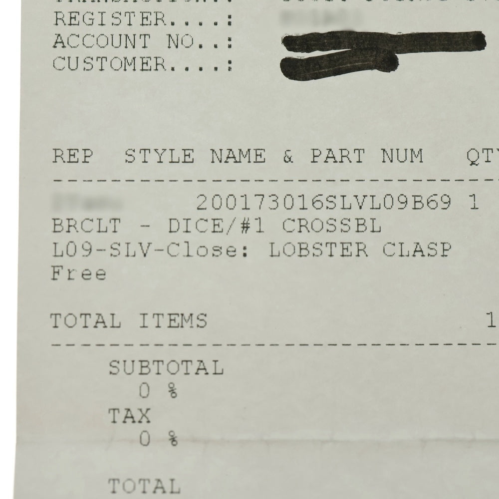 CHROME HEARTS(クロムハーツ) DICE NO1 CRSBL ダイスクロスボール シルバーブレスレット