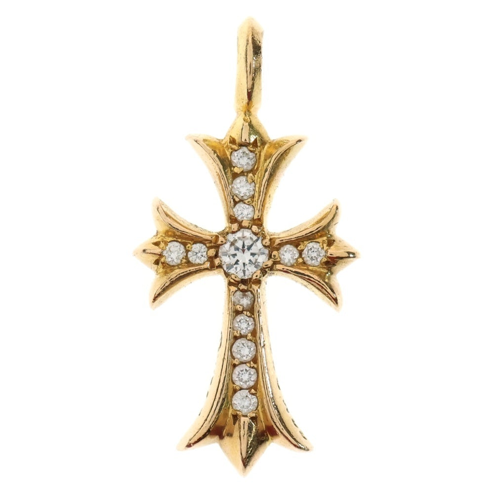 CHROME HEARTS(クロムハーツ) 22K TNY CRSF P/DIA タイニーファットクロス PAVEダイヤ ペンダントトップ ゴールド BCA033