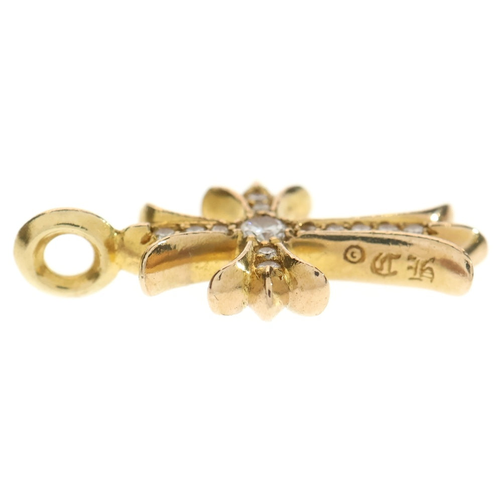 CHROME HEARTS(クロムハーツ) 22K TNY CRSF P/DIA タイニーファットクロス PAVEダイヤ ペンダントトップ ゴールド BCA033