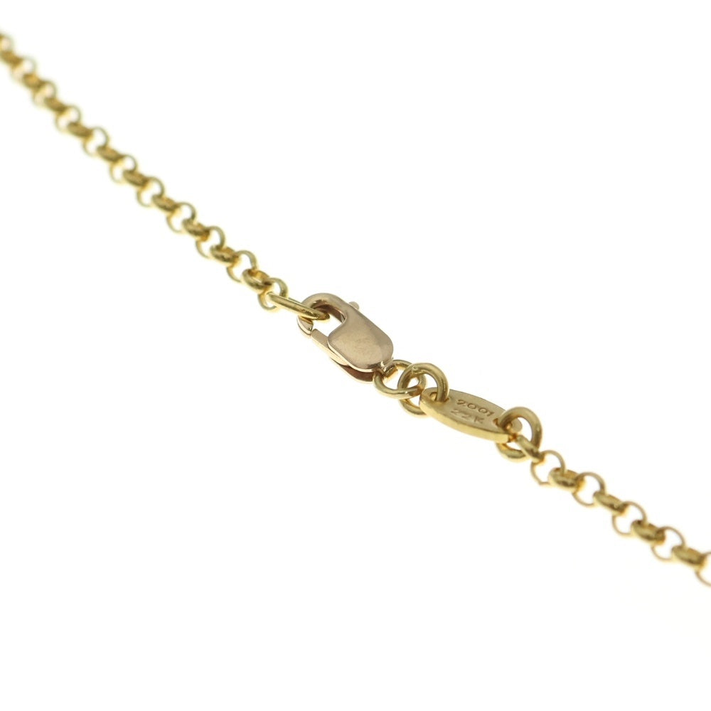 CHROME HEARTS(クロムハーツ) 22K NECKCHAIN R24 ロールチェーンネックレス 24inch ゴールド BCA012