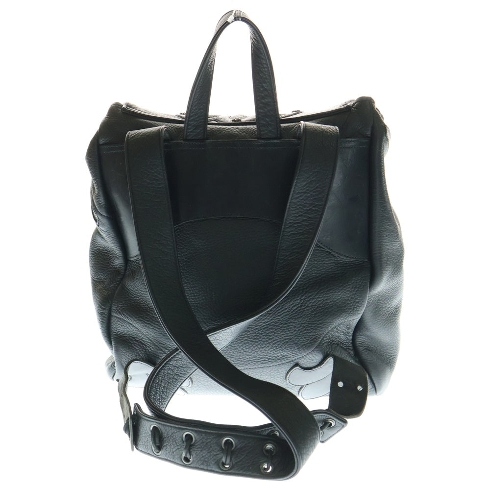 CHROME HEARTS(クロムハーツ) BACKPACK-L ラージバックパック BSフレア装飾レザーラージバックパック ブラック