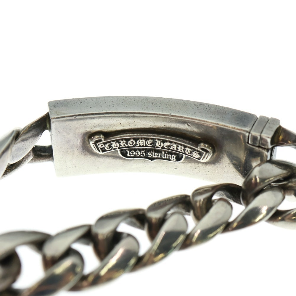 CHROME HEARTS(クロムハーツ) ID FLRL HEART/フローラルハートIDクラシックリンク シルバーブレスレット 11LINK シルバー
