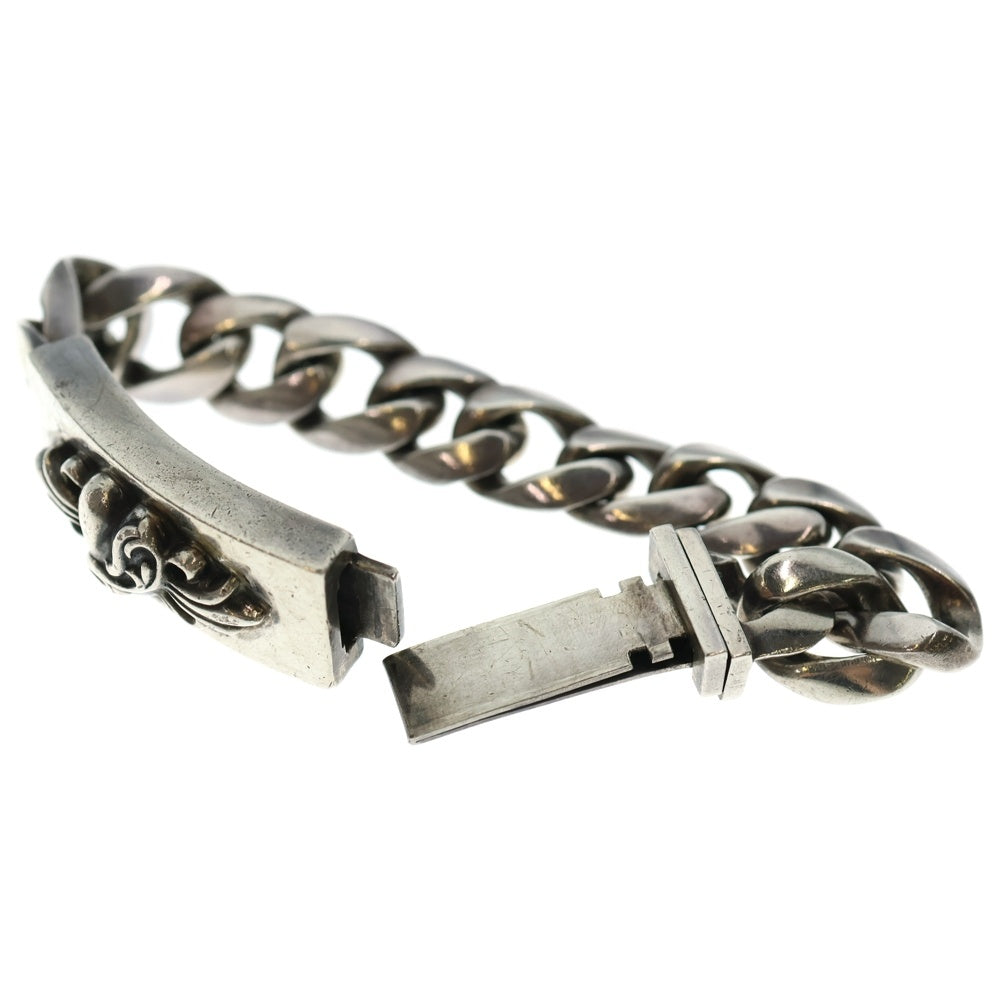 CHROME HEARTS(クロムハーツ) ID FLRL HEART/フローラルハートIDクラシックリンク シルバーブレスレット 11LINK シルバー