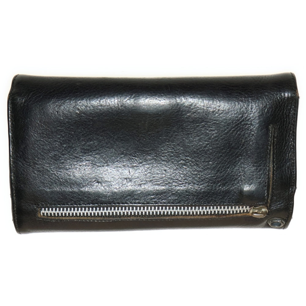 CHROME HEARTS(クロムハーツ) WAVE ウェーブ レザーウォレット 財布 ブラック BCA374