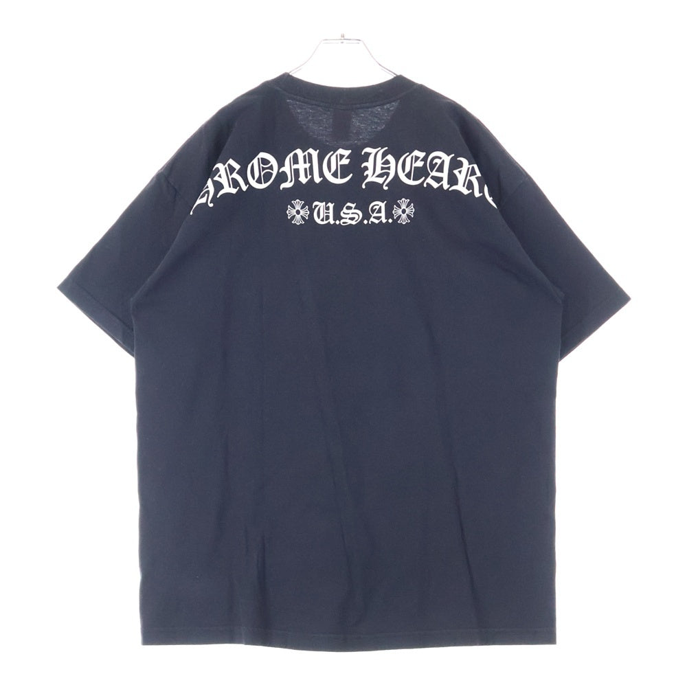 CHROME HEARTS(クロムハーツ) アーチロゴ スクロールラベルプリント 半袖カットソー ブラック