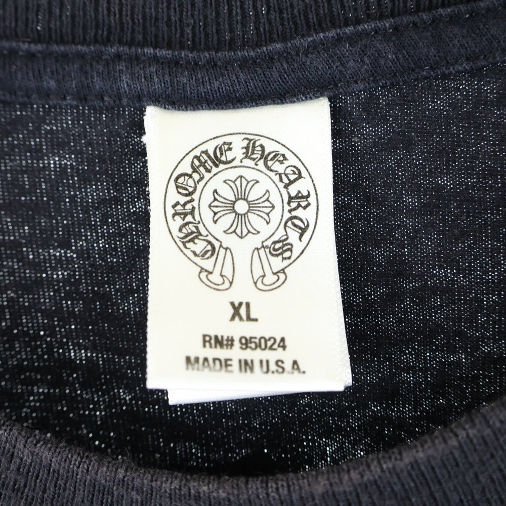CHROME HEARTS(クロムハーツ) アーチロゴ スクロールラベルプリント 半袖カットソー ブラック