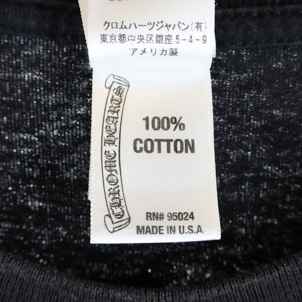 CHROME HEARTS(クロムハーツ) アーチロゴ スクロールラベルプリント 半袖カットソー ブラック