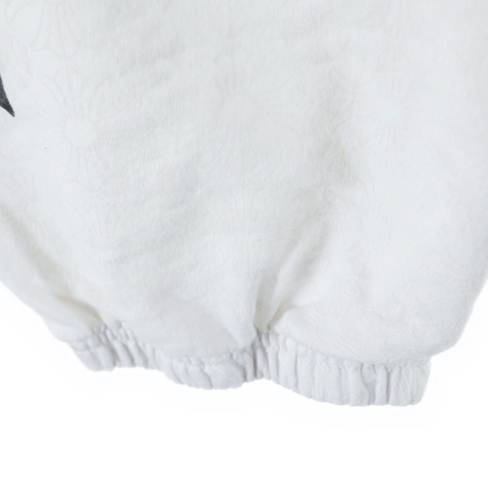 CHROME HEARTS(クロムハーツ) SWEAT PANTS 総柄 CHプラス ホースシュープリントロゴ スウェットパンツ ホワイト
