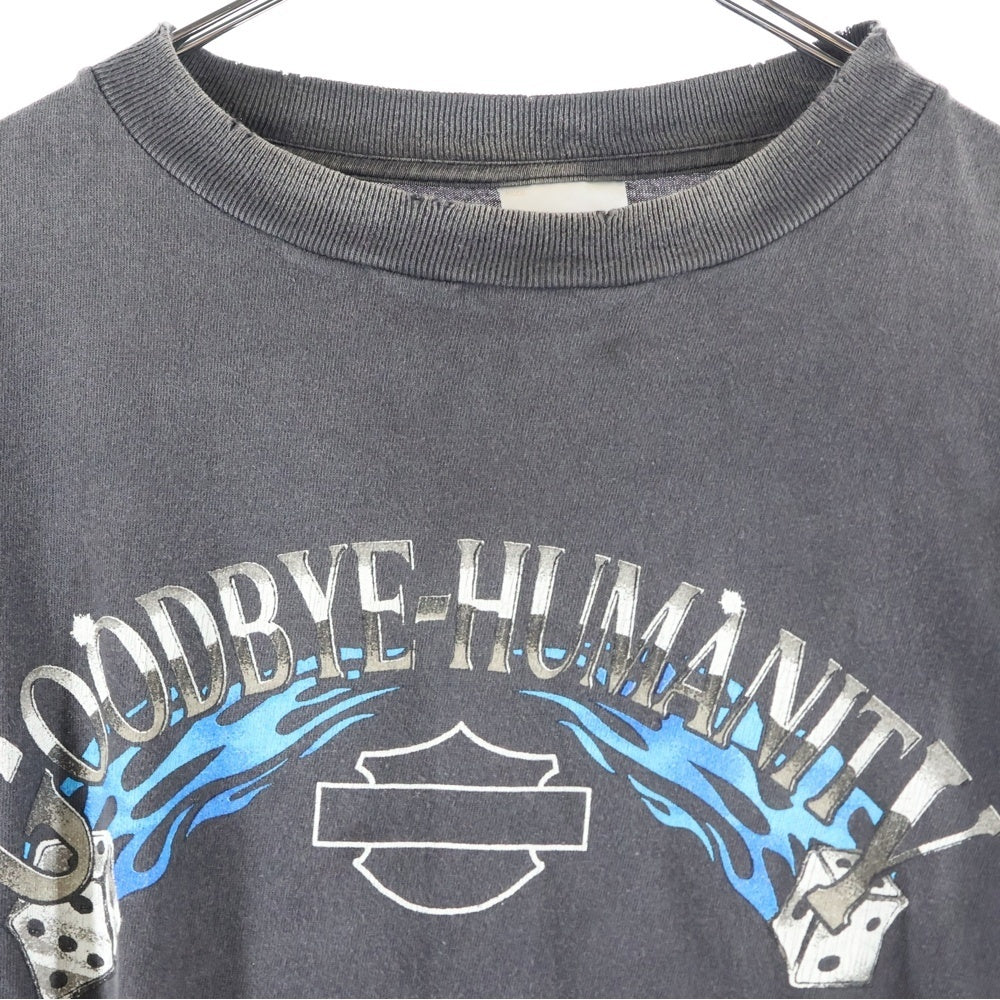 SAINT MICHAEL(セントマイケル) 25AW BTFL BASTARS 長袖Tシャツ カットソー ブラック SM-YS1-0000-013