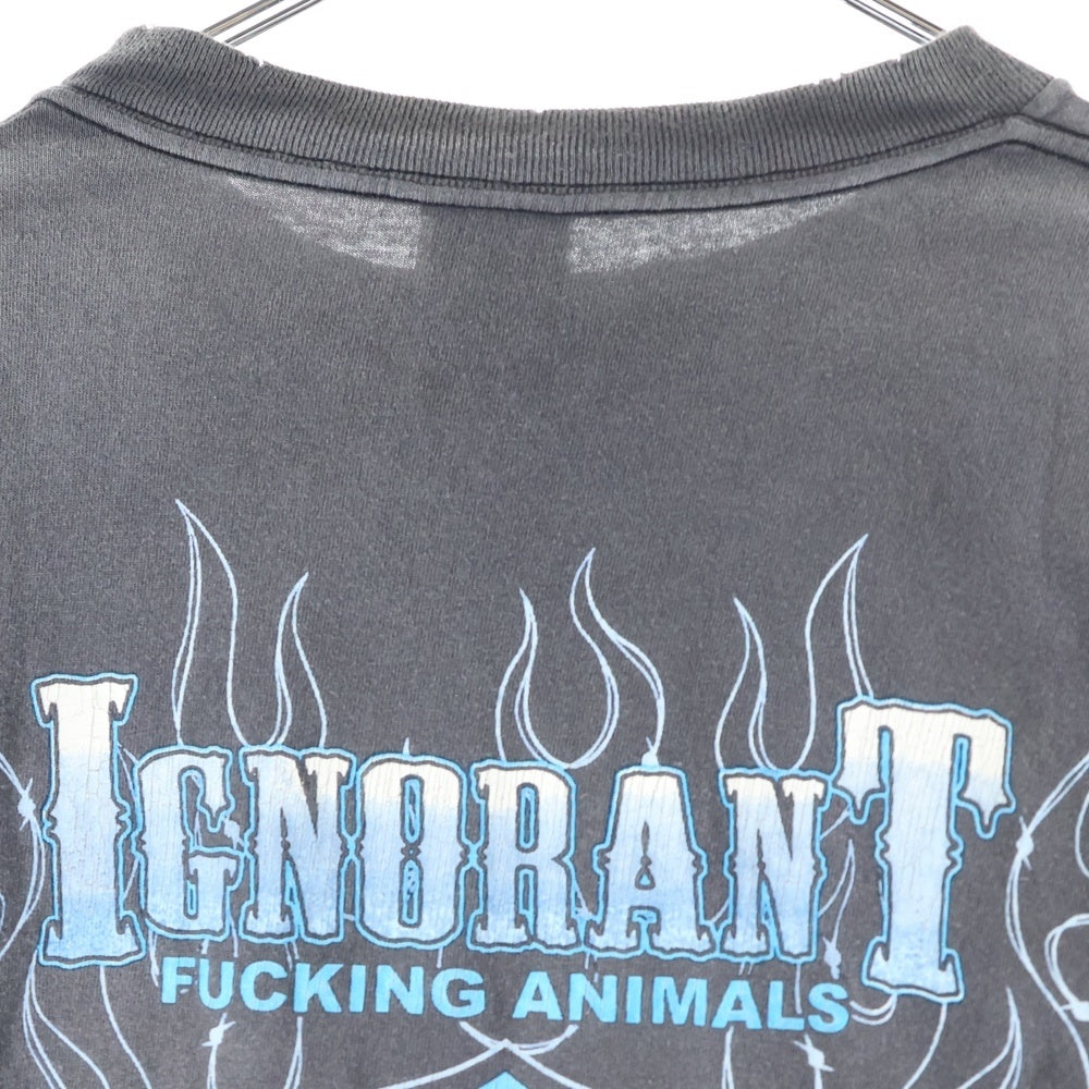 SAINT MICHAEL(セントマイケル) 25AW BTFL BASTARS 長袖Tシャツ カットソー ブラック SM-YS1-0000-013