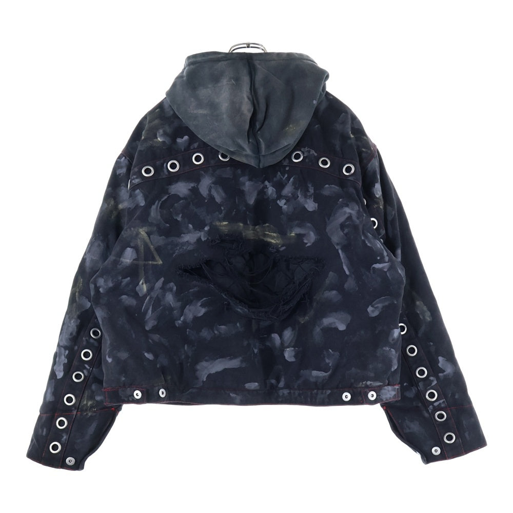 PCCVISION(ピーシーシービジョン) ×GMK×PVN WWII War Torn Denim Jacket ウォーン トーン デニムジャケット ブラック RCC312189