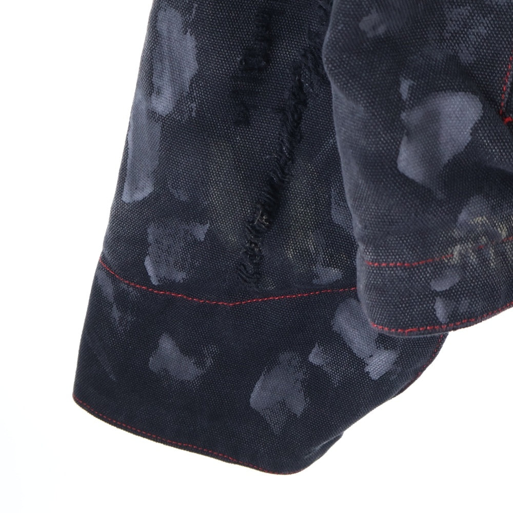 PCCVISION(ピーシーシービジョン) ×GMK×PVN WWII War Torn Denim Jacket ウォーン トーン デニムジャケット ブラック RCC312189