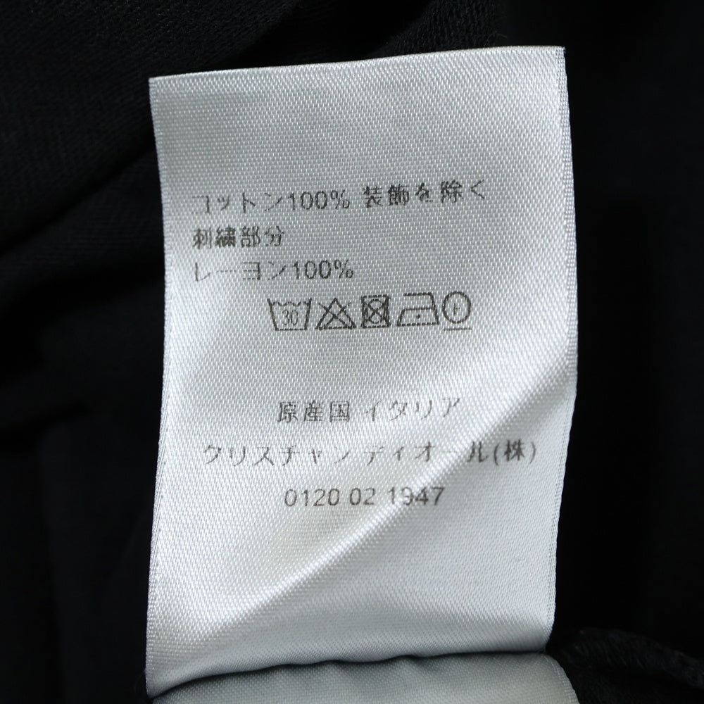 DIOR(ディオール) CDアイコン刺繍デザイン ヘビーオンス半袖Tシャツ ブラック 943J605A0554