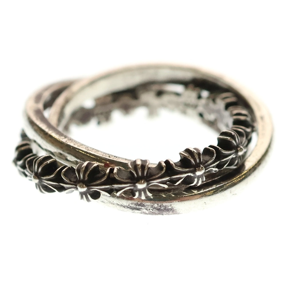 CHROME HEARTS(クロムハーツ) TINY E CH PLUS BAND TRPL タイニーE CHプラス トリプルバンドリング シルバー
