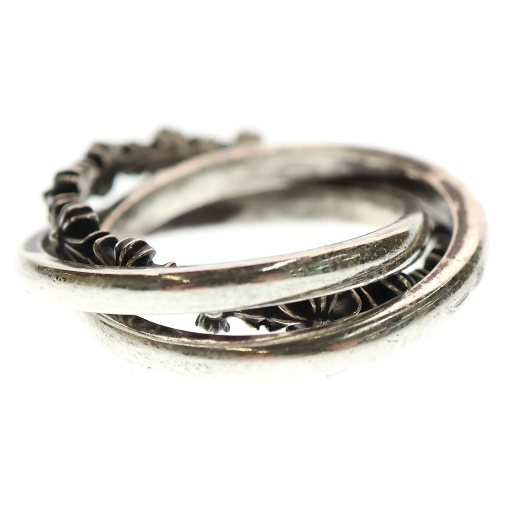 CHROME HEARTS(クロムハーツ) TINY E CH PLUS BAND TRPL タイニーE CHプラス トリプルバンドリング シルバー