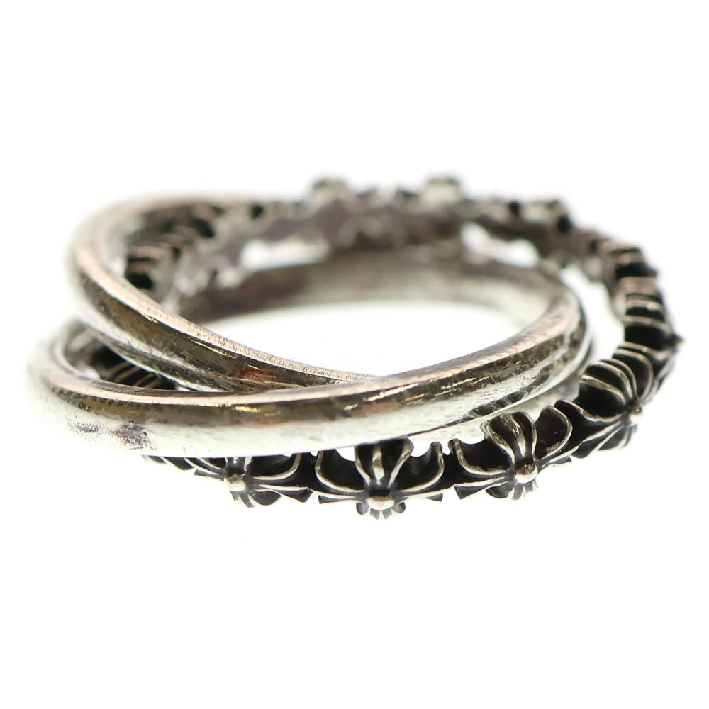 CHROME HEARTS(クロムハーツ) TINY E CH PLUS BAND TRPL タイニーE CHプラス トリプルバンドリング シルバー