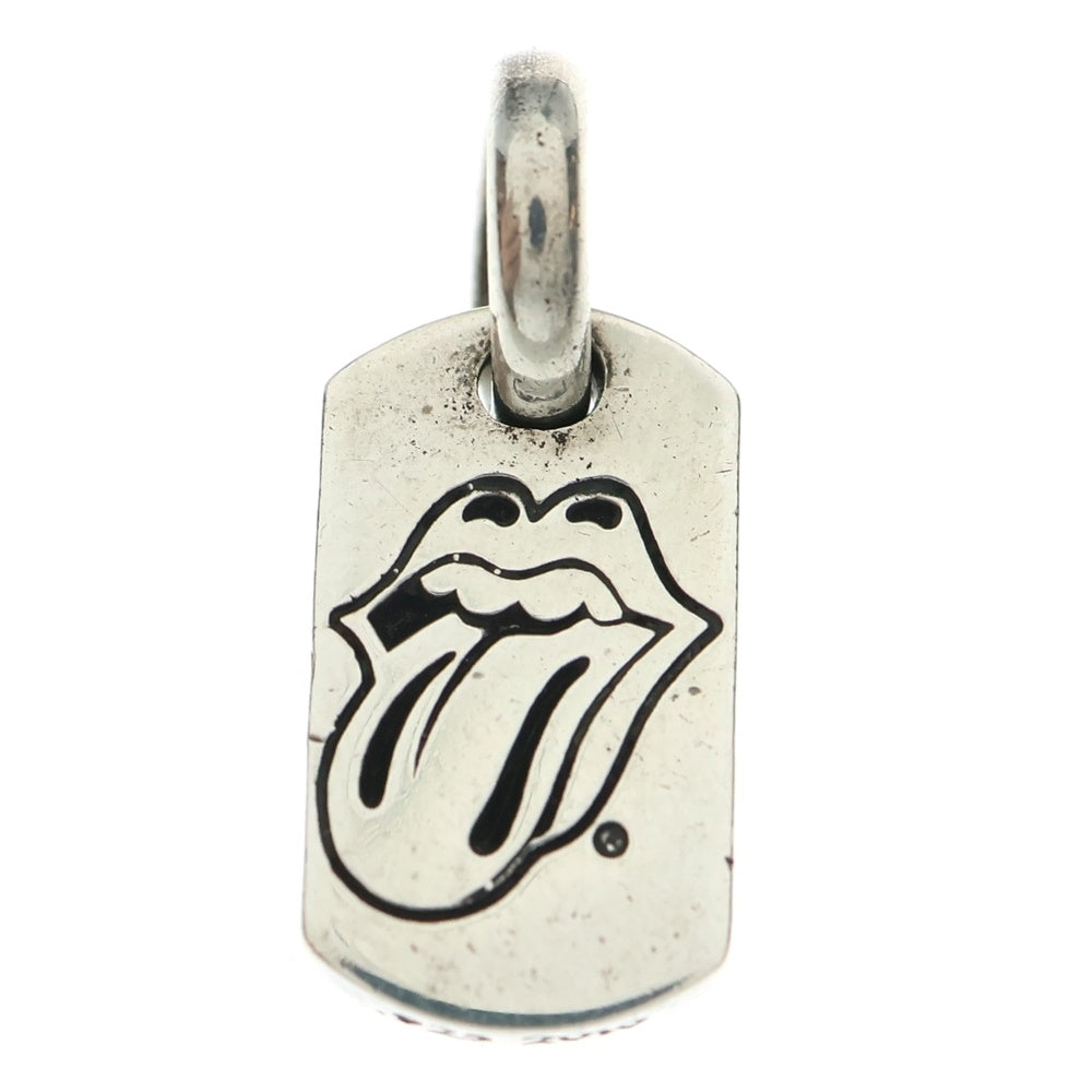 CHROME HEARTS(クロムハーツ) TINY LIPS & TONGUE DOGTAG タイニードッグタグ リップアンドタン シルバー