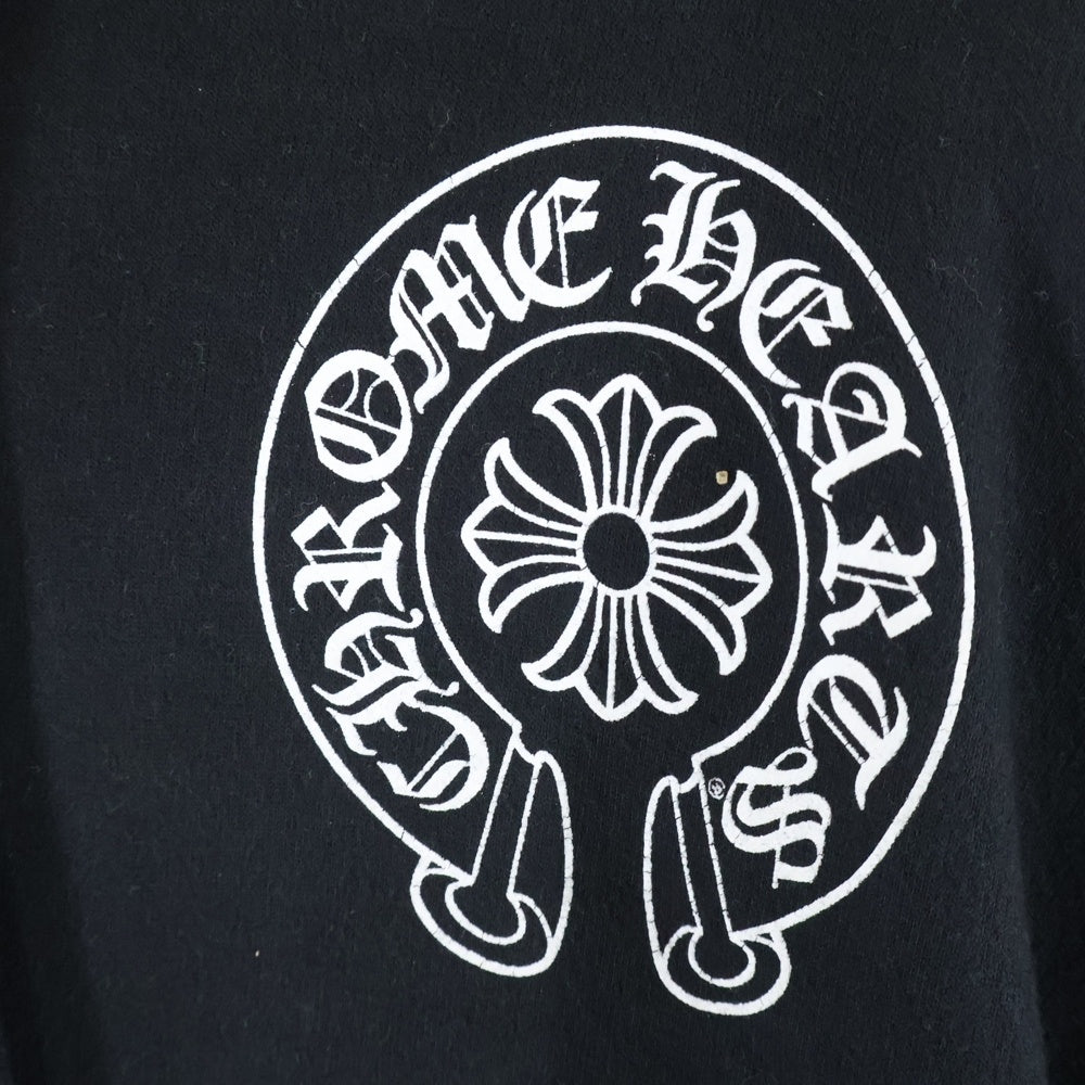 CHROME HEARTS(クロムハーツ) SWTSHRT HD PLVR LTD TOKYO 東京限定バックホースシュープリント プルオーバースウェットパーカー フーディー ブラック