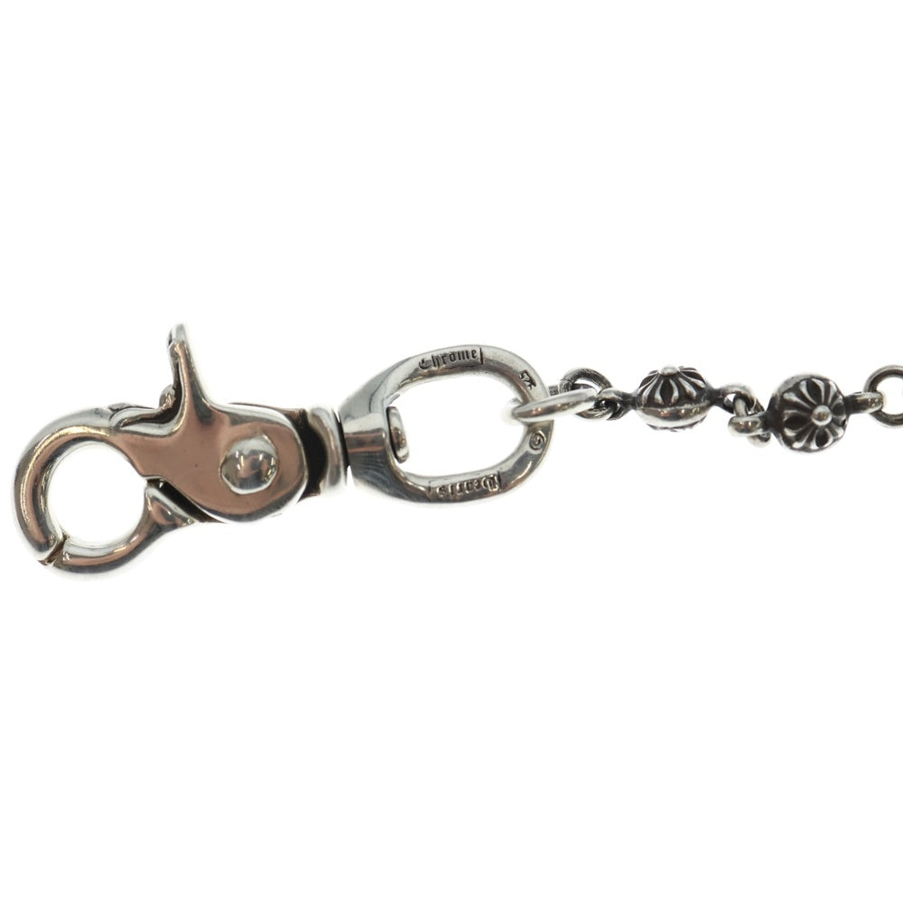 CHROME HEARTS(クロムハーツ) 1BALL LONG-S/1クリップロング#1クロスボール ウォレットチェーン シルバー BCA384