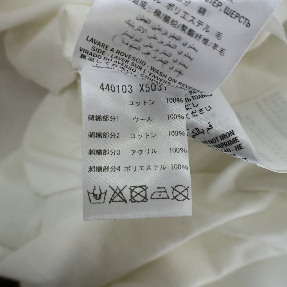 GUCCI(グッチ) × Disney ドナルドワッペン フロントデザイン クルーネック半袖Tシャツ カットソー ホワイト 440103 X5Q31