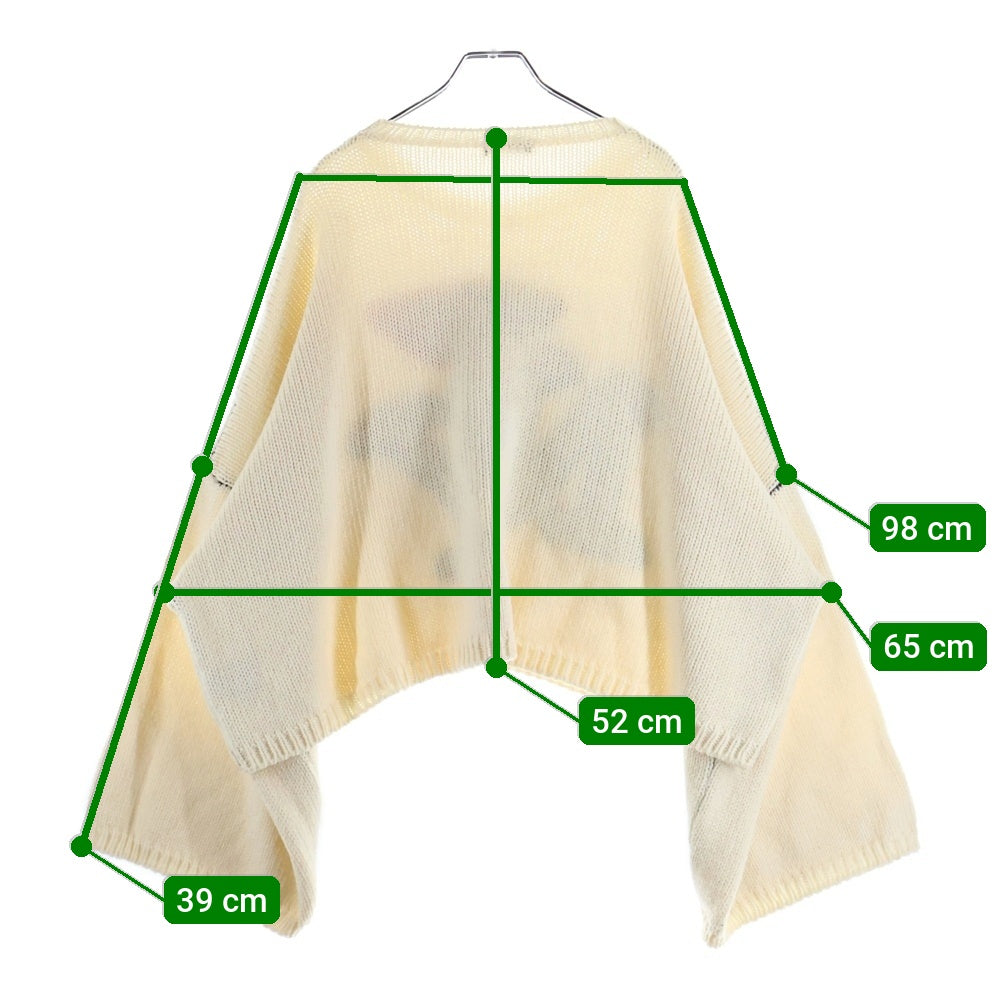 RAF SIMONS(ラフシモンズ) 17AW NYジャガード クロップドニットセーター アイボリー