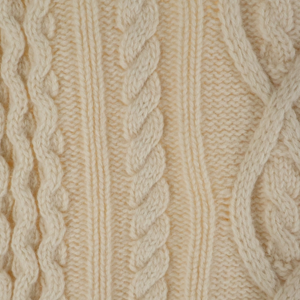 Maison Margiela 1(メゾンマルジェラ) 18AW ウール ボトルネック プルオーバー ニットベスト アイボリー S51TH0038