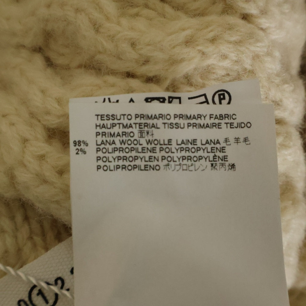 Maison Margiela 1(メゾンマルジェラ) 18AW ウール ボトルネック プルオーバー ニットベスト アイボリー S51TH0038