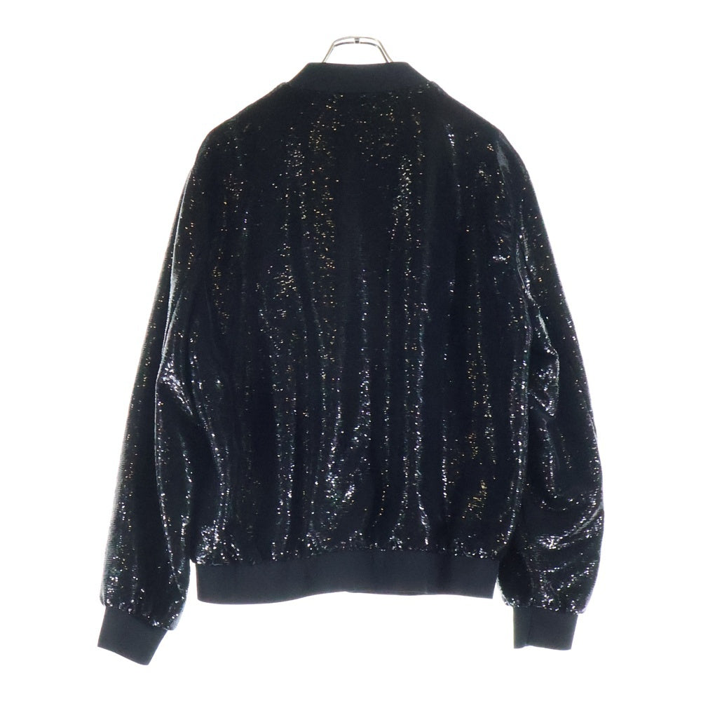 PRADA(プラダ) 21SS Sequins Bomber Jacket スパンコール ボンバージャケット ブルゾン ブラック