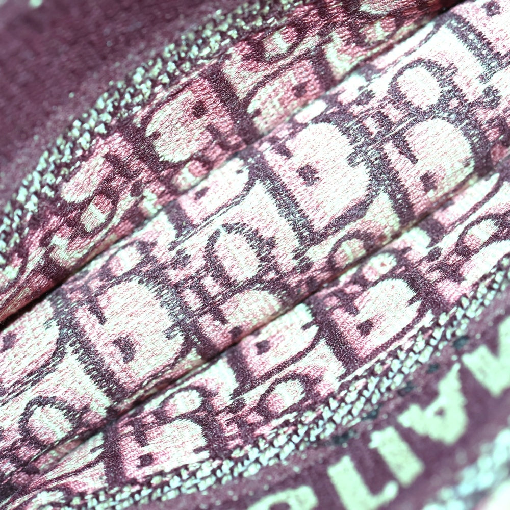 Christian Dior(クリスチャンディオール) book tote ブックトート ハンドバッグ ロゴマーク ベージュ/ワインレッド 50-MA-0250 レディース