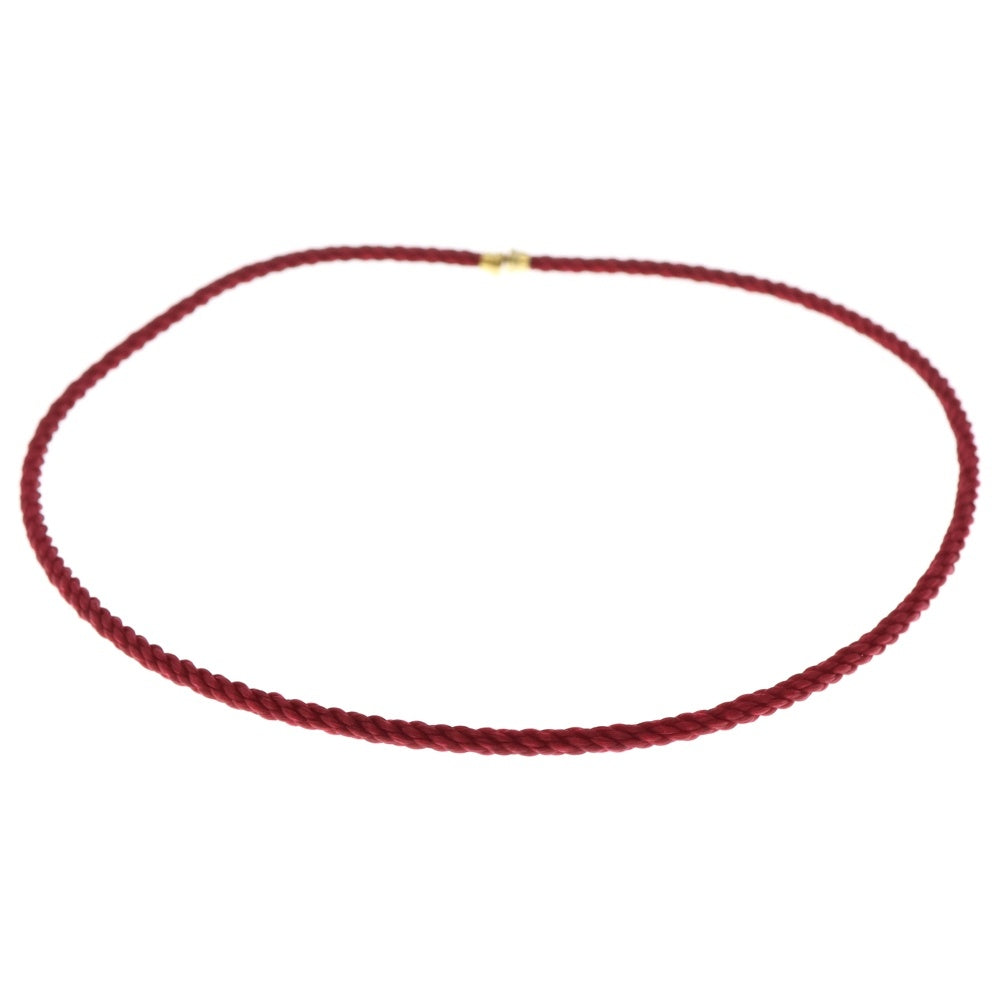 FRED(フレッド) フォース10 スティールケーブル ブレスレット レッド レディース