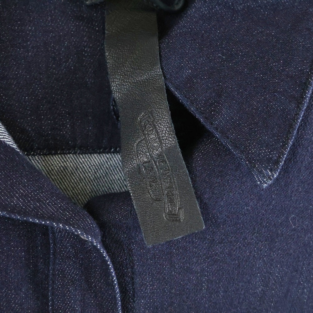 CHROME HEARTS(クロムハーツ) MAHAL KITA マハルキタ クロスパッチクロスボタンオーバーサイズ長袖シャツ インディゴ