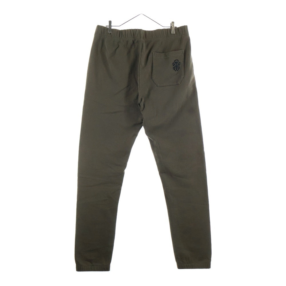 CHROME HEARTS(クロムハーツ) Y NOT ヴァインダガー ロゴ刺繍スウェットロングパンツ カーキ