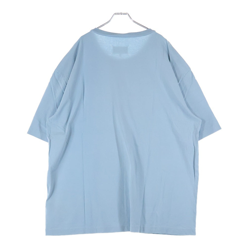 Martin Margiela 8(マルタンマルジェラ) EMBROIDER LOGO TEE S50GC0705 S24567 ロゴプリント半袖Tシャツ カットソー ライトブルー