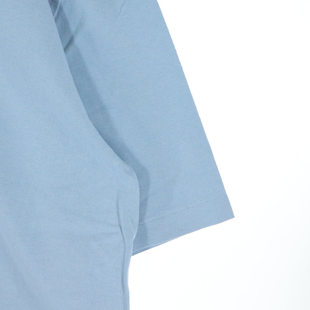 Martin Margiela 8(マルタンマルジェラ) EMBROIDER LOGO TEE S50GC0705 S24567 ロゴプリント半袖Tシャツ カットソー ライトブルー