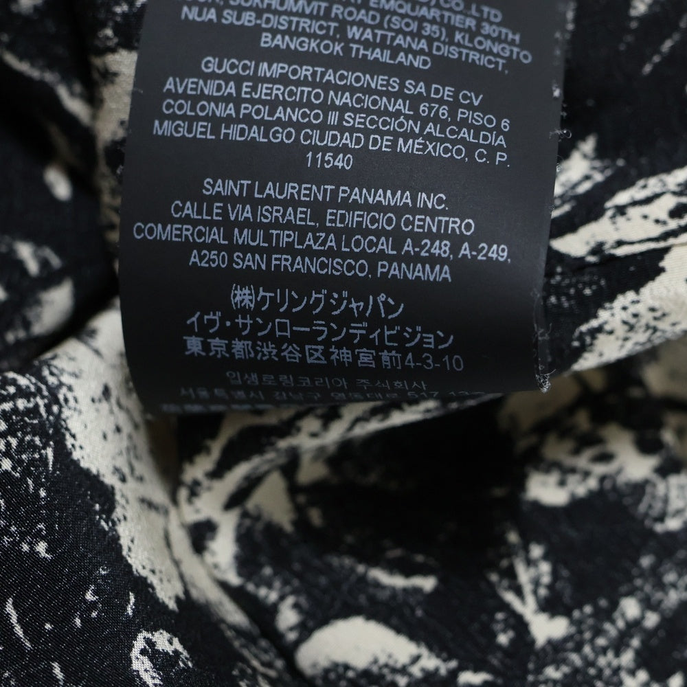 SAINT LAURENT PARIS(サンローランパリ) 20SS 646850 Y2E34 総柄フラワーシルク長袖シャツ マルチ