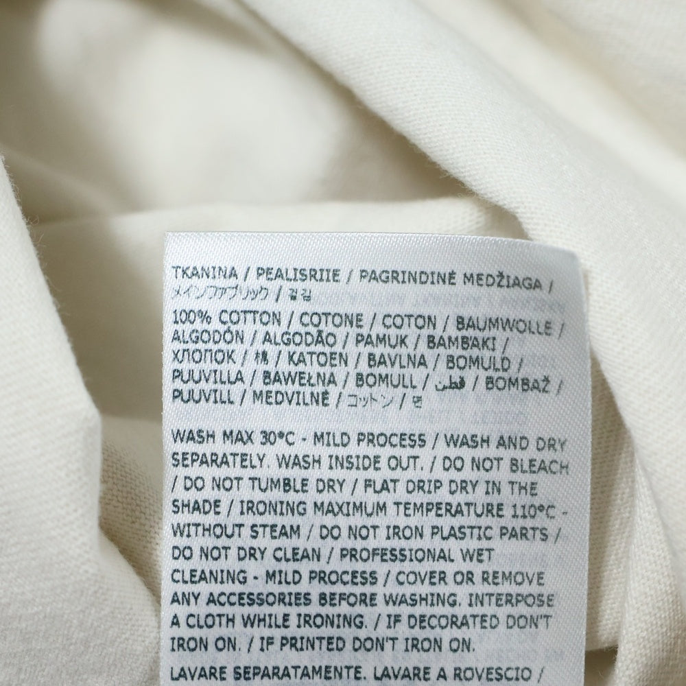 MAISON MARTIN MARGIELA 10(メゾンマルタンマルジェラ) スタンプロゴ ダメージ加工 長袖Tシャツ 長袖カットソー ベージュ S51GC0535 S24567