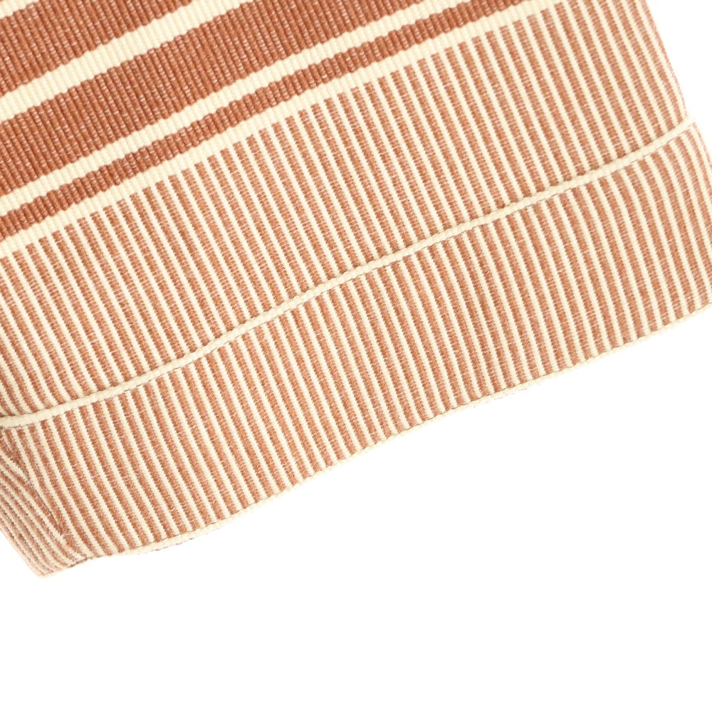 CELINE(セリーヌ) 24AW 2M42D199X ボーダー ロゴバスローブ ブラウン