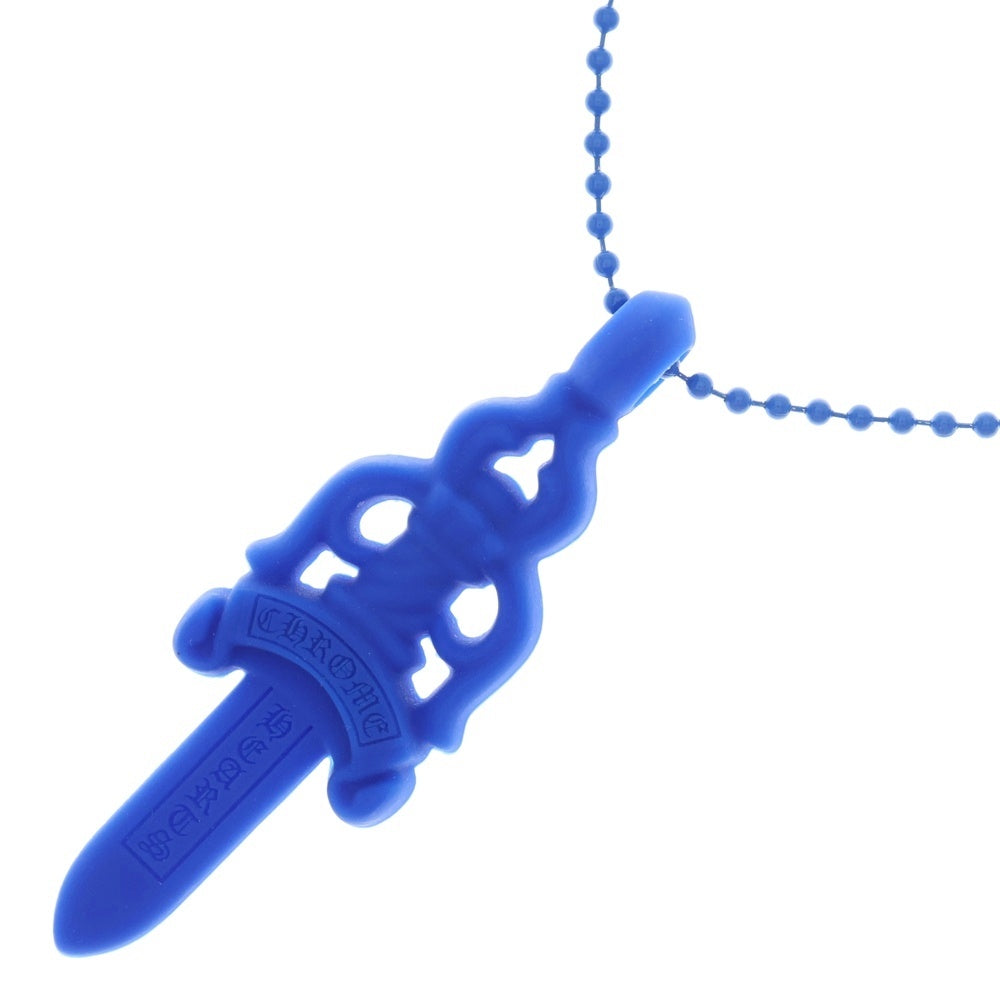 CHROME HEARTS(クロムハーツ) RUBBER LARGE DAGGER ラバーラージダガーラバーネックレス ブルー