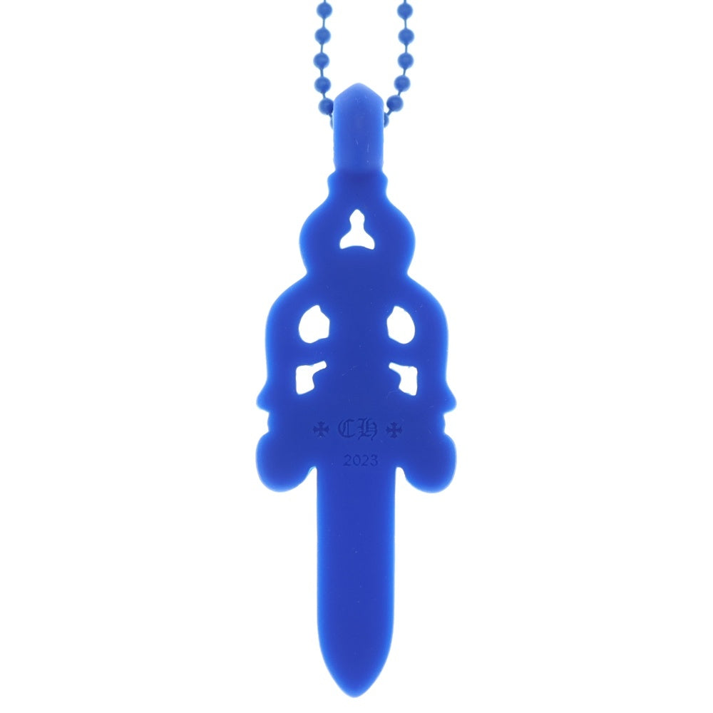 CHROME HEARTS(クロムハーツ) RUBBER LARGE DAGGER ラバーラージダガーラバーネックレス ブルー