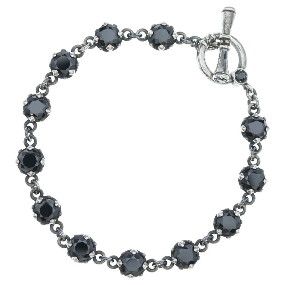 Justin Davis(ジャスティンデイヴィス) DEBUTANT デビュタント カラーストーン ブレスレット ブラック/シルバー