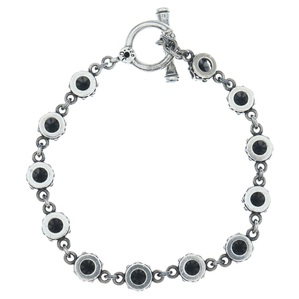 Justin Davis(ジャスティンデイヴィス) DEBUTANT デビュタント カラーストーン ブレスレット ブラック/シルバー