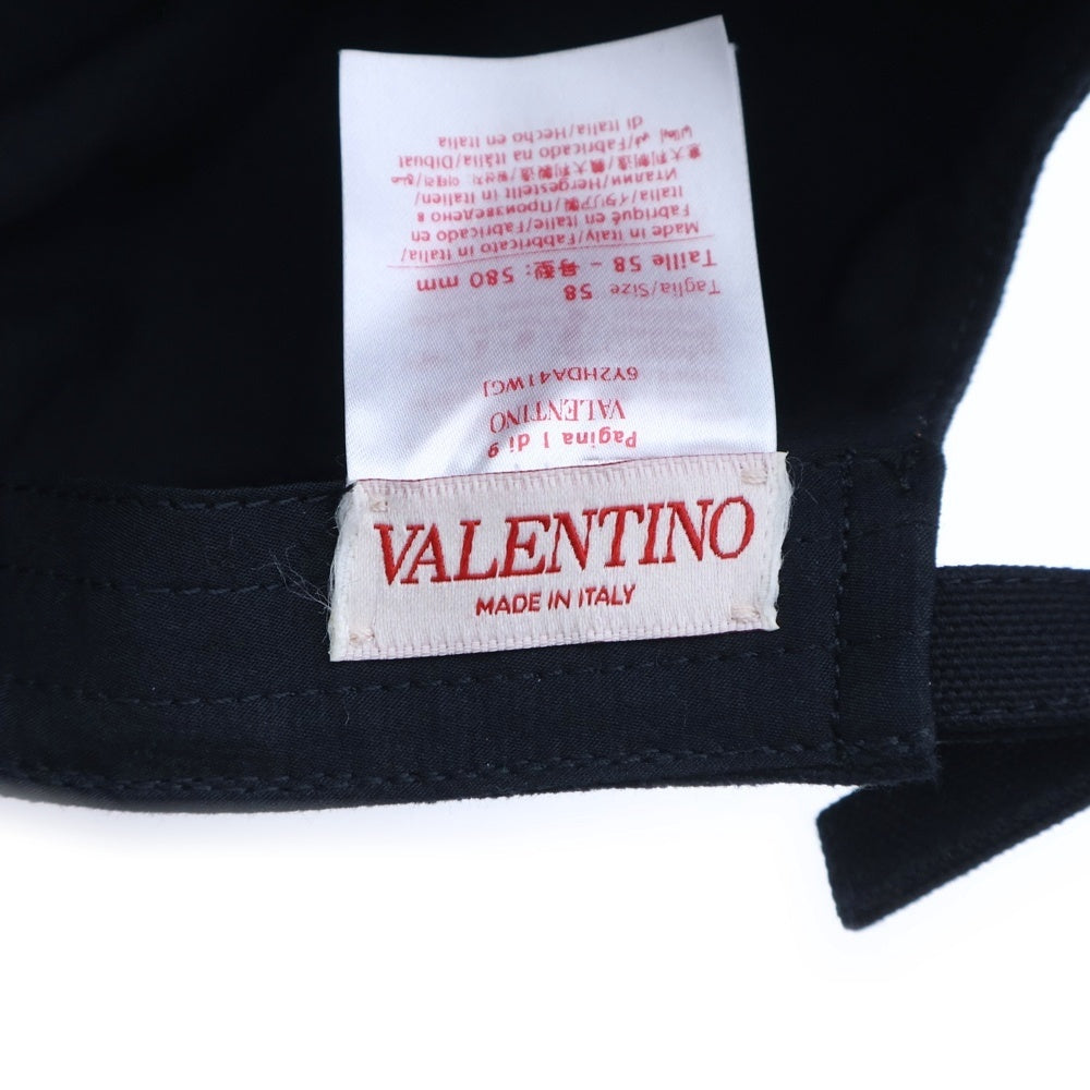VALENTINO(ヴァレンティノ) 6Y2HDA41WGJ エンブロイダリーベースボールキャップ 帽子 ブラック