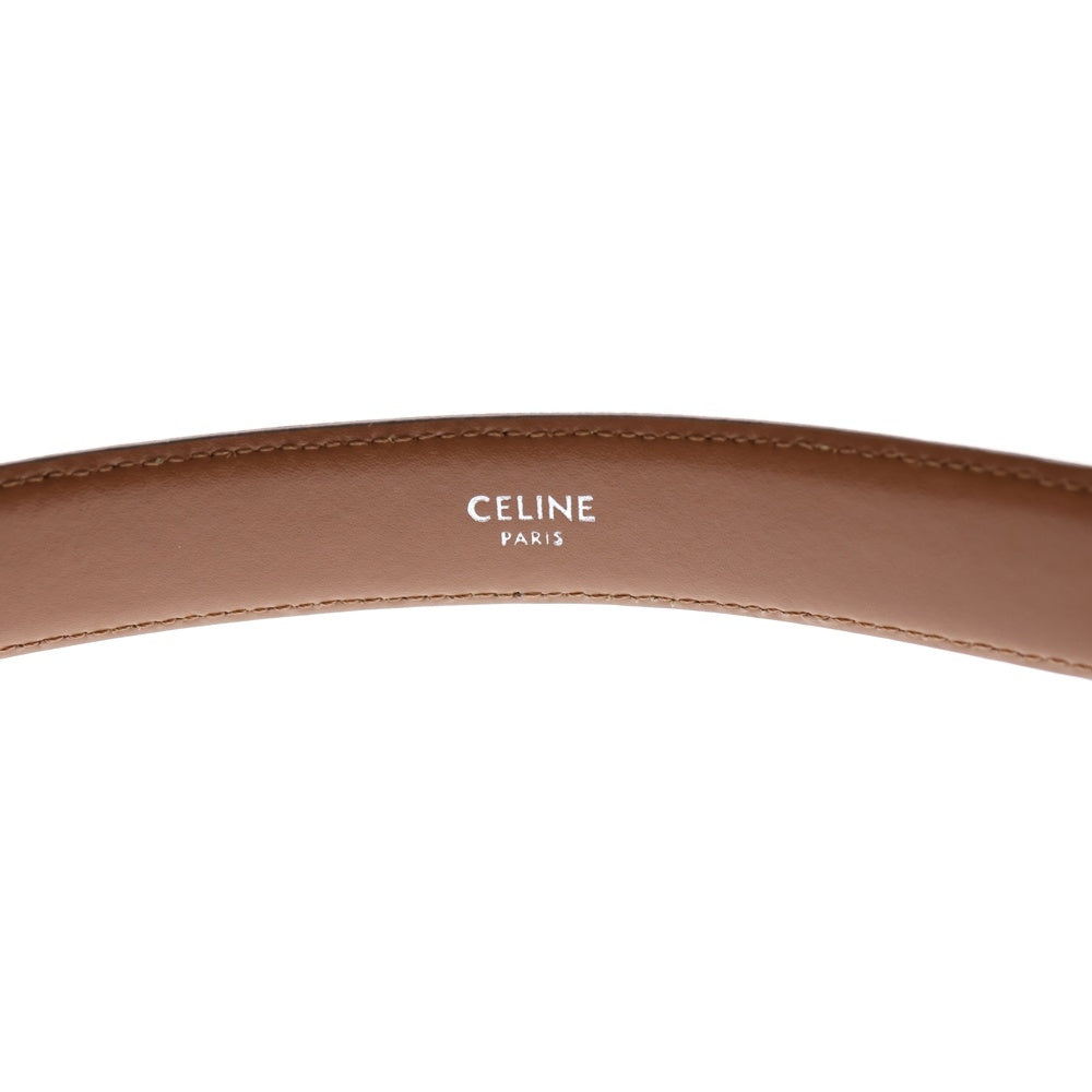 CELINE(セリーヌ) トリオンフキャンバス レザーベルト F-NE-2270 ブラウン