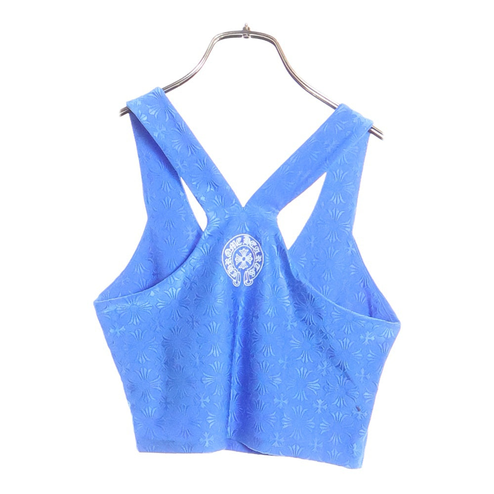 CHROME HEARTS(クロムハーツ) CHプラス総柄リブタンクトップ ブルー