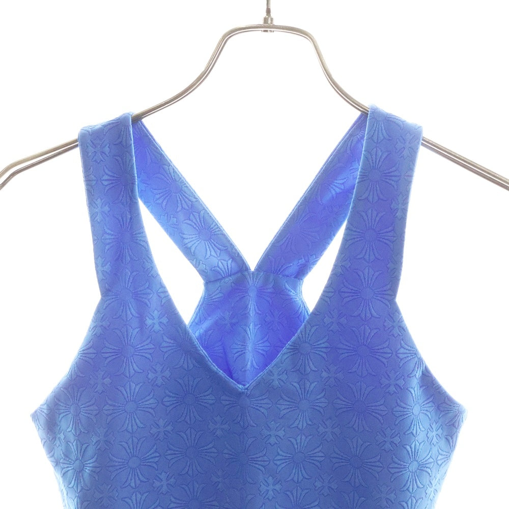 CHROME HEARTS(クロムハーツ) CHプラス総柄リブタンクトップ ブルー