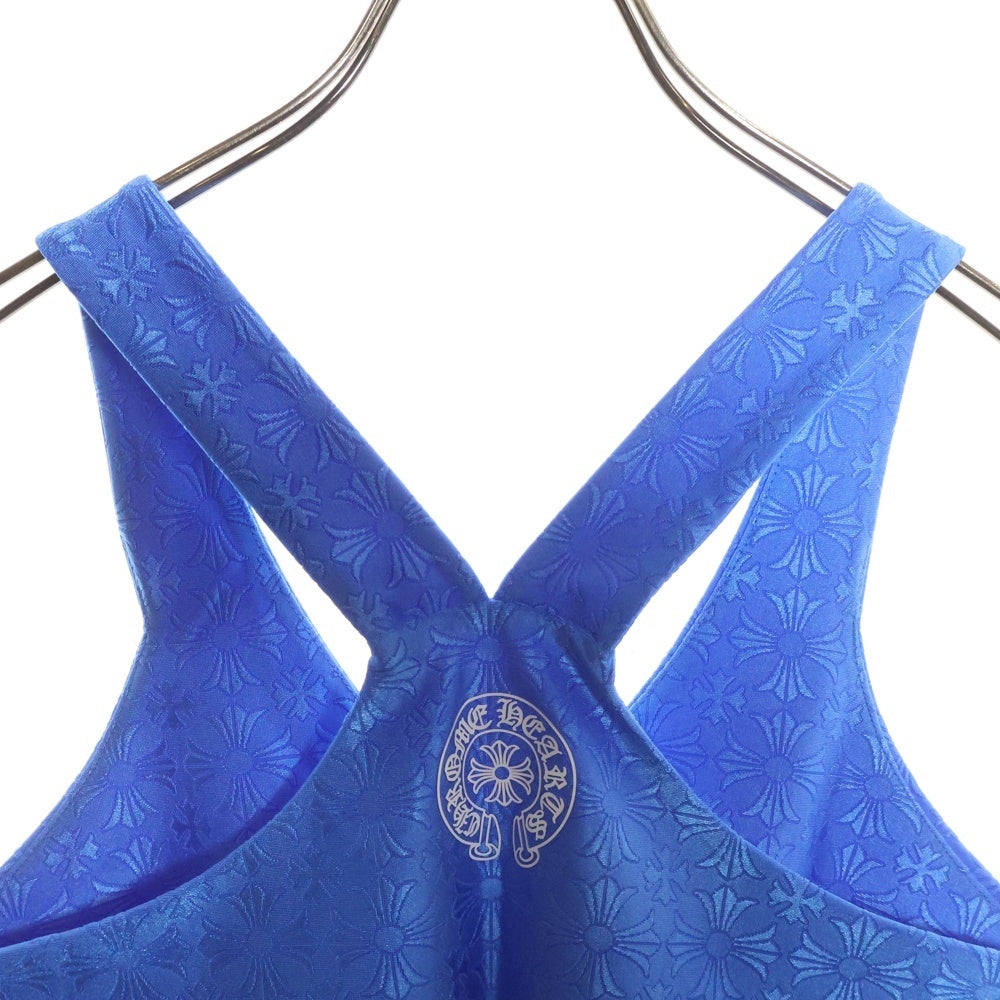 CHROME HEARTS(クロムハーツ) CHプラス総柄リブタンクトップ ブルー
